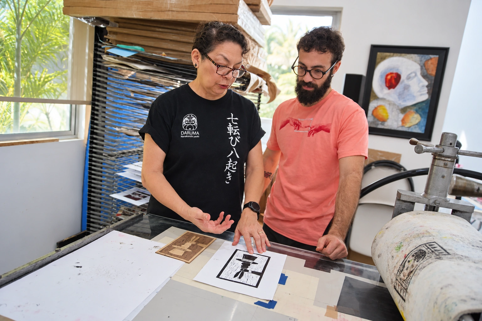 Técnica de grabado en el taller