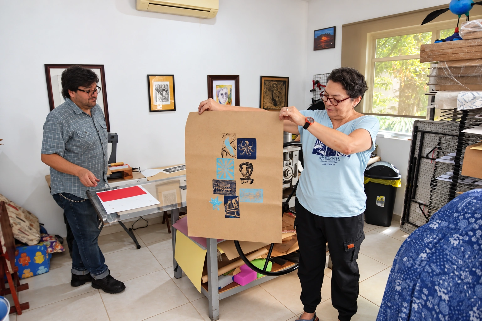 Taller de grabado en el Centro Cultural Lorca
